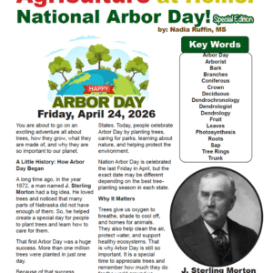 Agriculture at Home: Special Edition-National Arbor Day